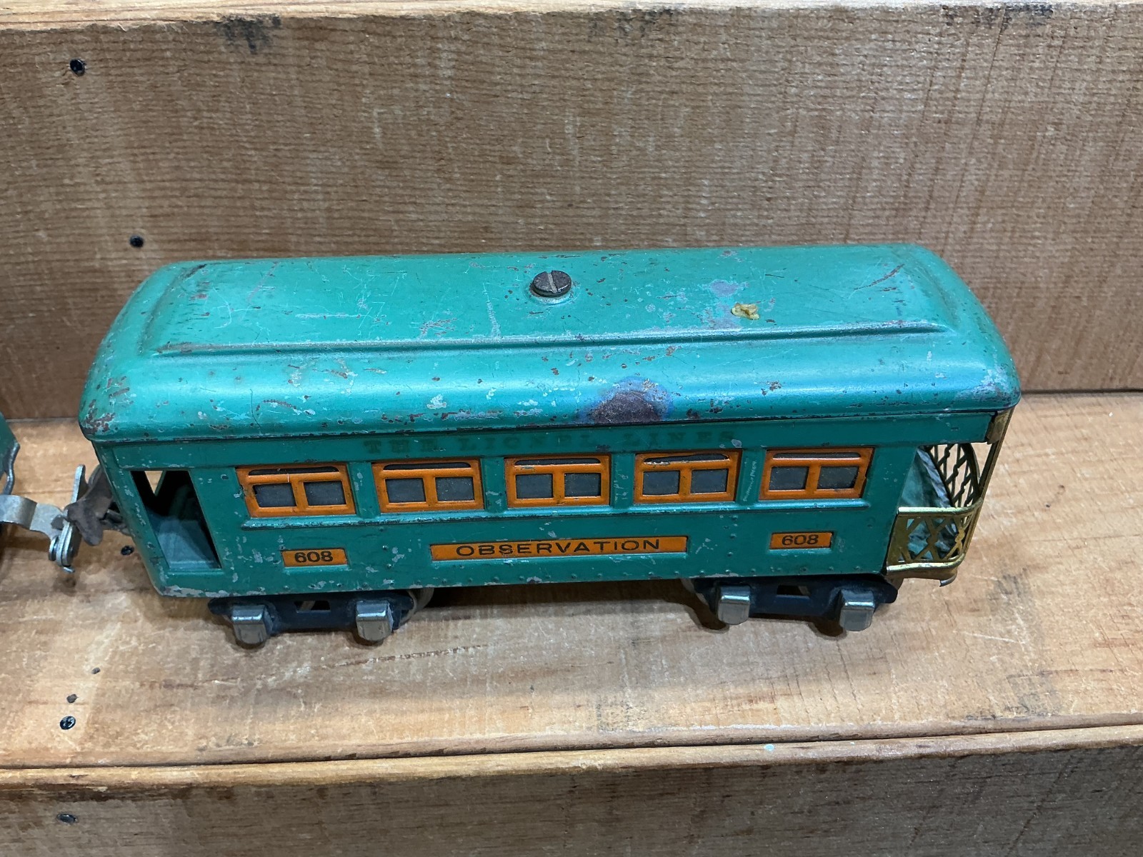 Lionel Pre-war O-GAUGE SET 253 Electric Engine With 607/607/608 Passenger Cars