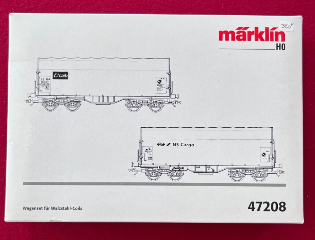 Marklin 47208 NS Cargo Wagon Set for Rolled Steel Coils 2-Pack