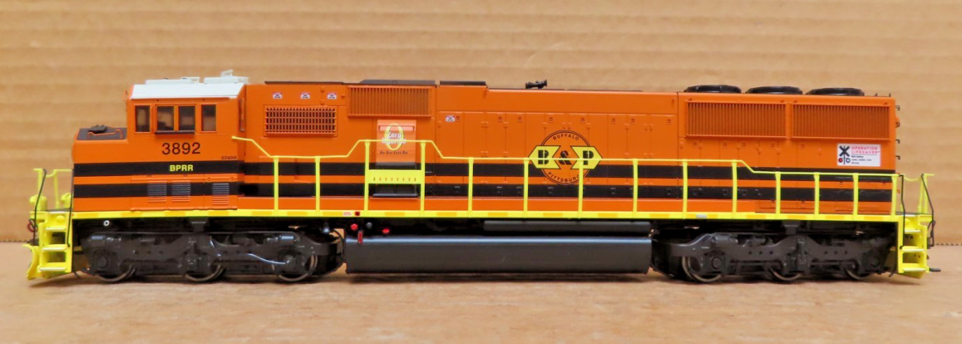 Athearn Genesis HO EMD SD60M ‘Tri-Clops’ Buffalo & Pittsburgh BPRR #38 ATHG75648