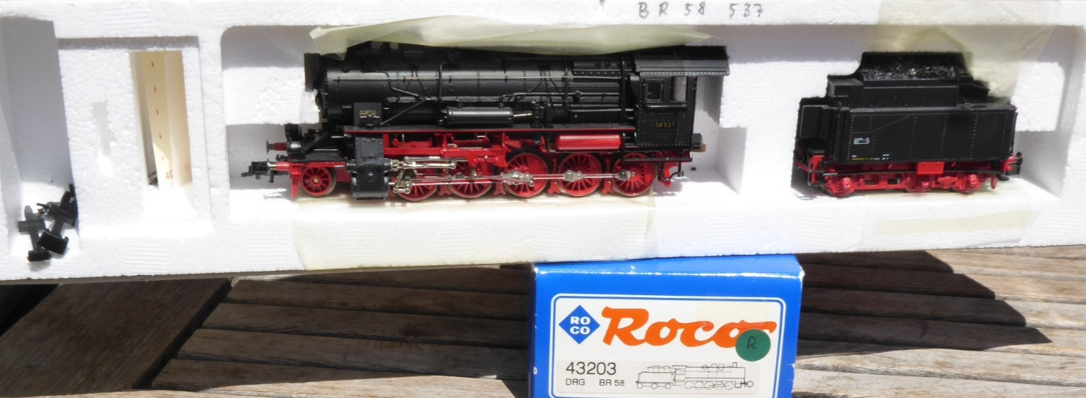 Roco 43203 H0 Steam Locomotive BR 58 537 Ex G12 DRG Epoch II