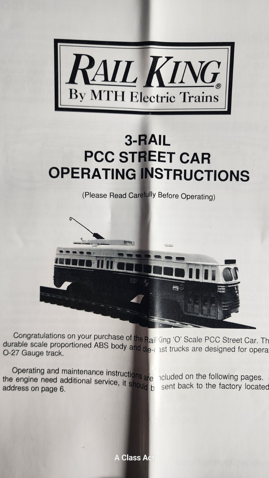 MTH-Rail King #RK-2503 Philadelphia “Septa” PCC Electric Street Car M76