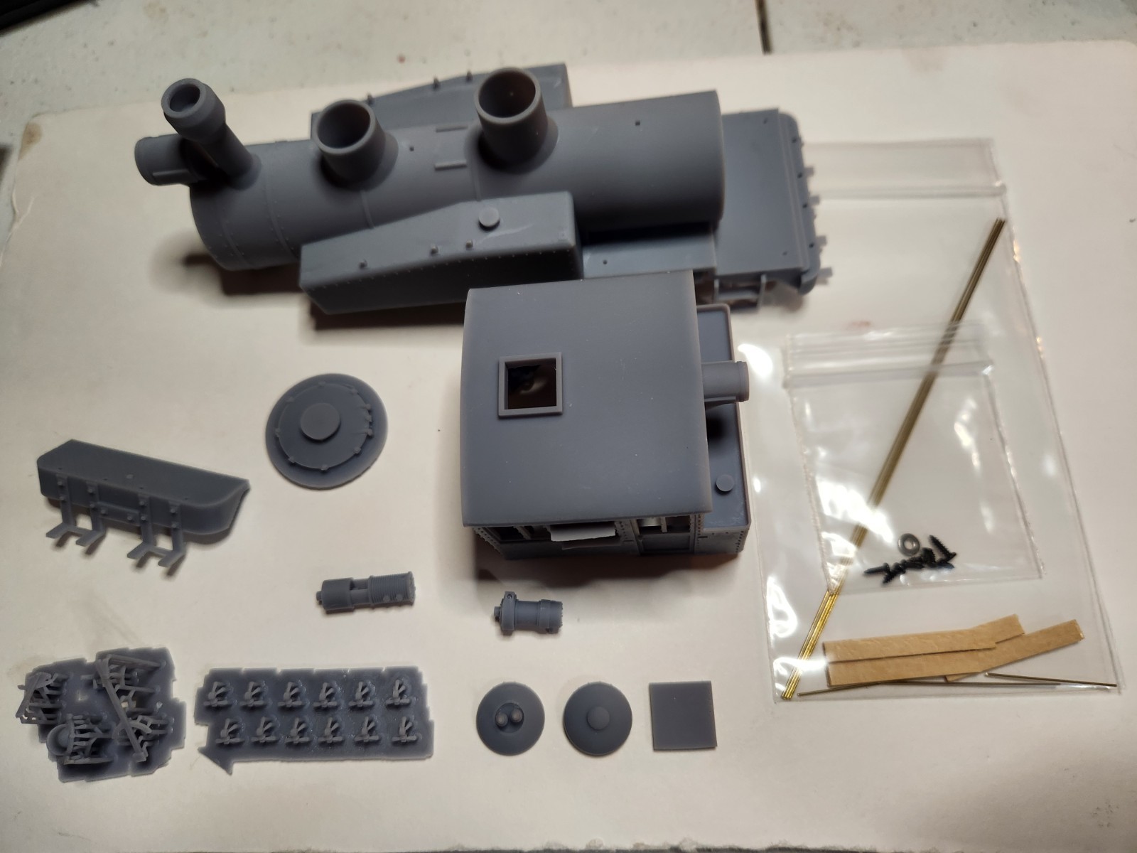 On30 Freelance 0-6-0 Porter Style Steam Eng 3D Printed For Bmann On30 Mogul Mech