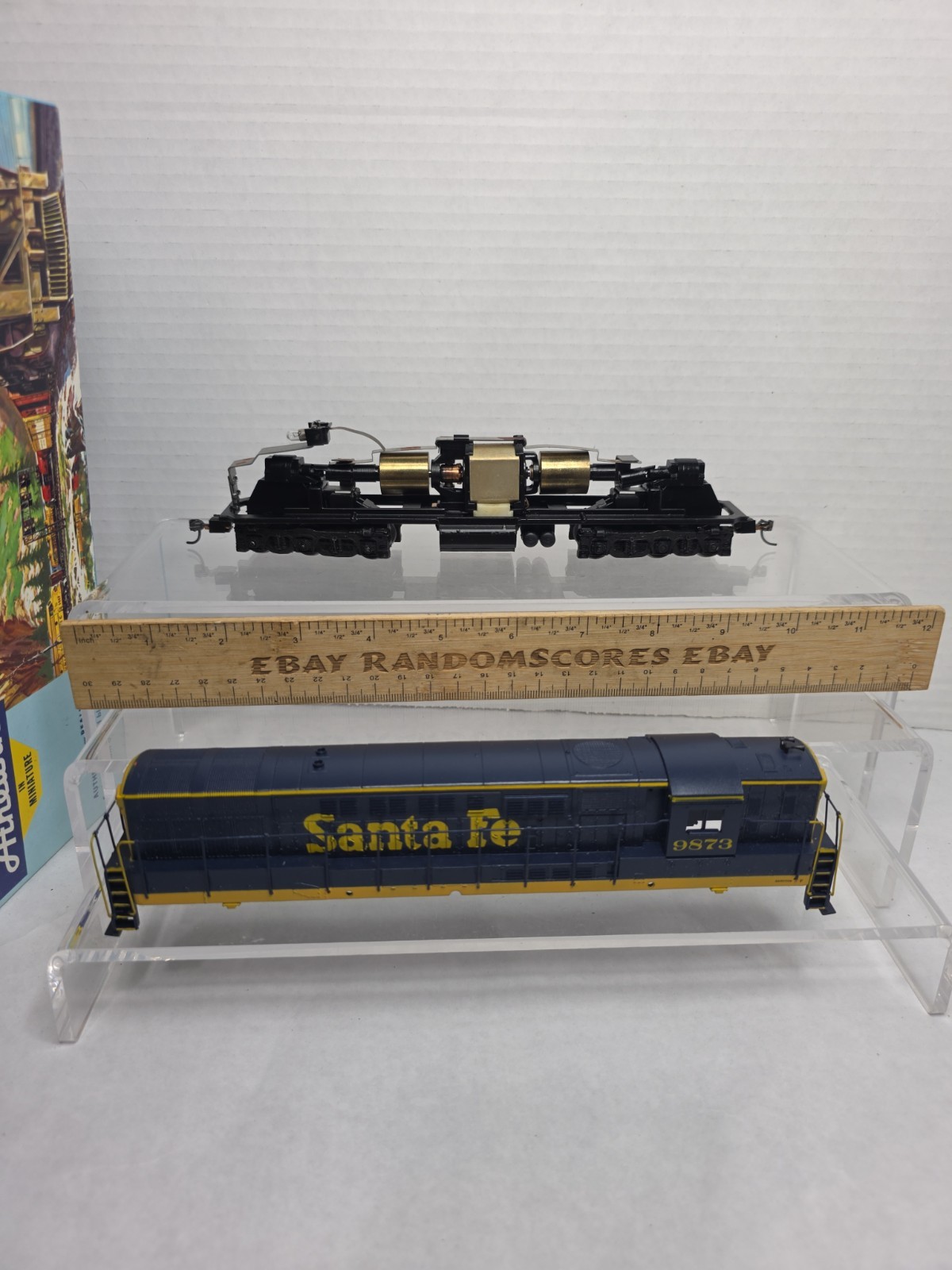 As Is Parts Athearn HO 4306 ATSF Santa Fe FM H24-66 Trainmaster Diesel #9873
