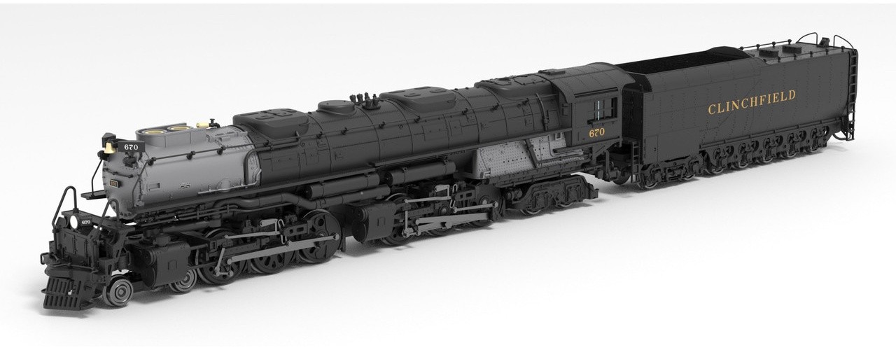 Broadway ~ N Scale ~ Challenger 4-6-6-4 ~ DCC Sound ~ Clinchfield #670 ~ 6989