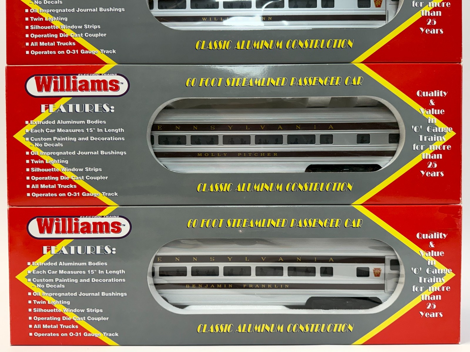 Williams Bachmann Pennsylvania Tuscan GG‑1 + Full 6‑Car Luxury Liner Set