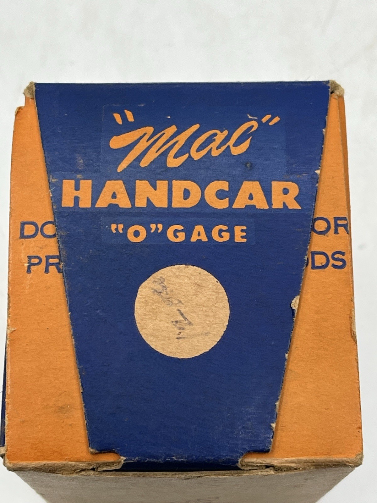 General Models Corporation O Gauge ‘Mac’ Handcar in Solid Original Box w/Insert