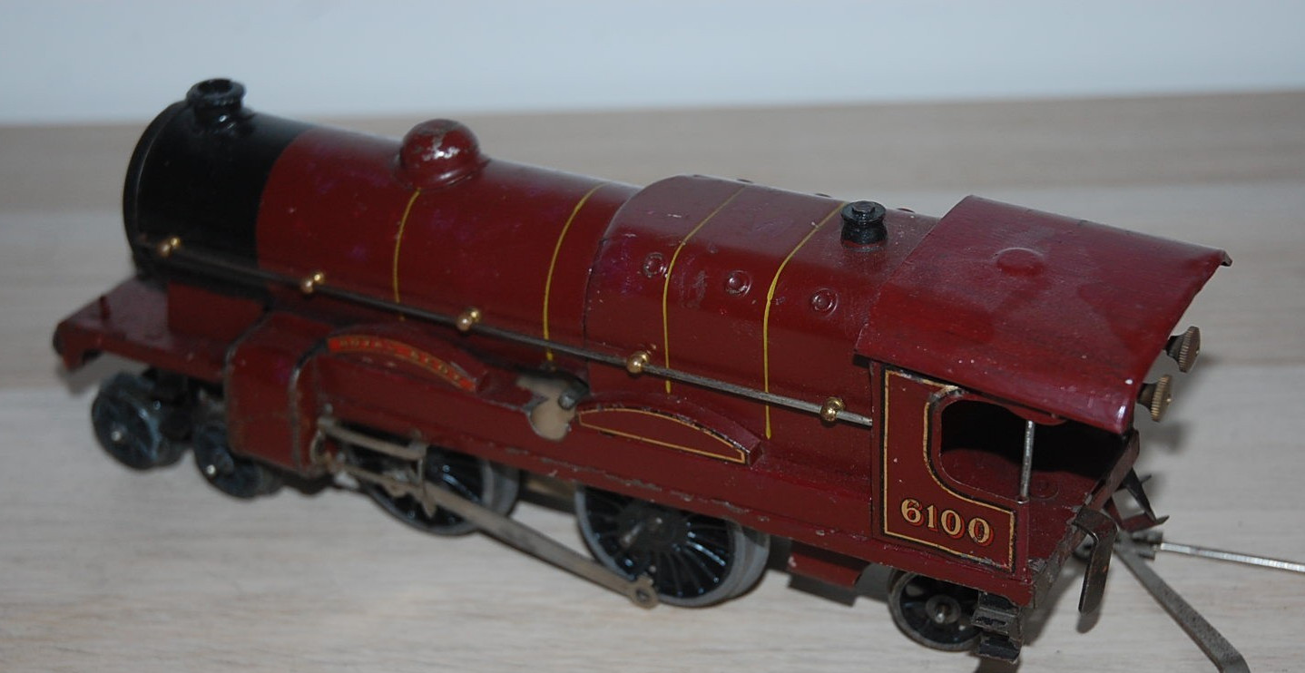 HORNBY O GAUGE CLOCKWORK No 3C ‘ROYAL SCOT’ LOCOMOTIVE IN RED LMS LIVERY