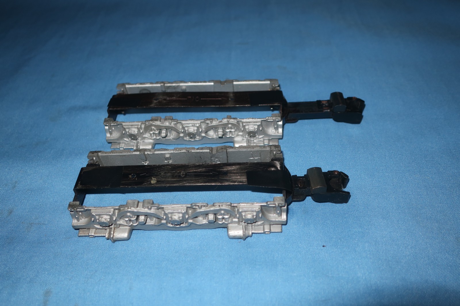 American Flyer Diesel Alco Front & Rear Side Frames w/Knuckle Couplers