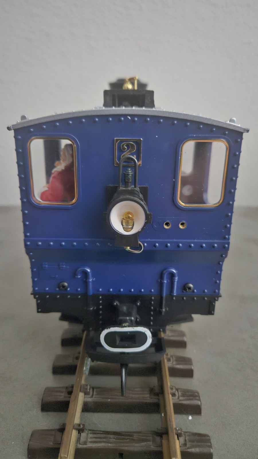 LGB LEHMANN 24201 CHRISTMAS SANTA CLAUS BLUE 0-4-0 STEAM ENGINE EXTREMELY RARE