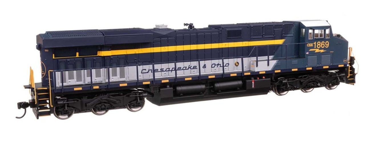 Walthers ~ HO Scale ~ GE ES44AC GEVO ~ Standard DC ~ CSX #1869 ~ 910-10226