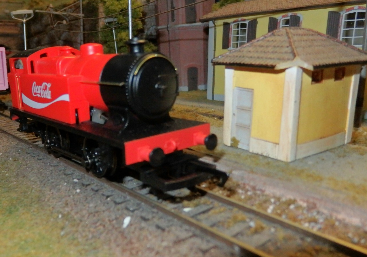 Hornby Steam Locomotive Red And Black Coca Cola