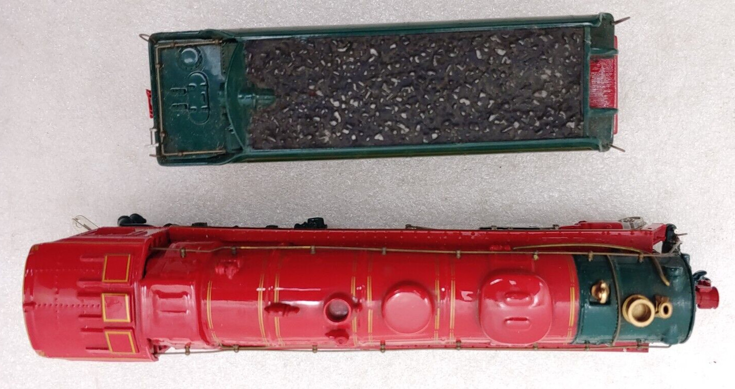 Franklin Mint HO Trains X- Mas NPL North Pole Limited Steam Locomotive Tender +3