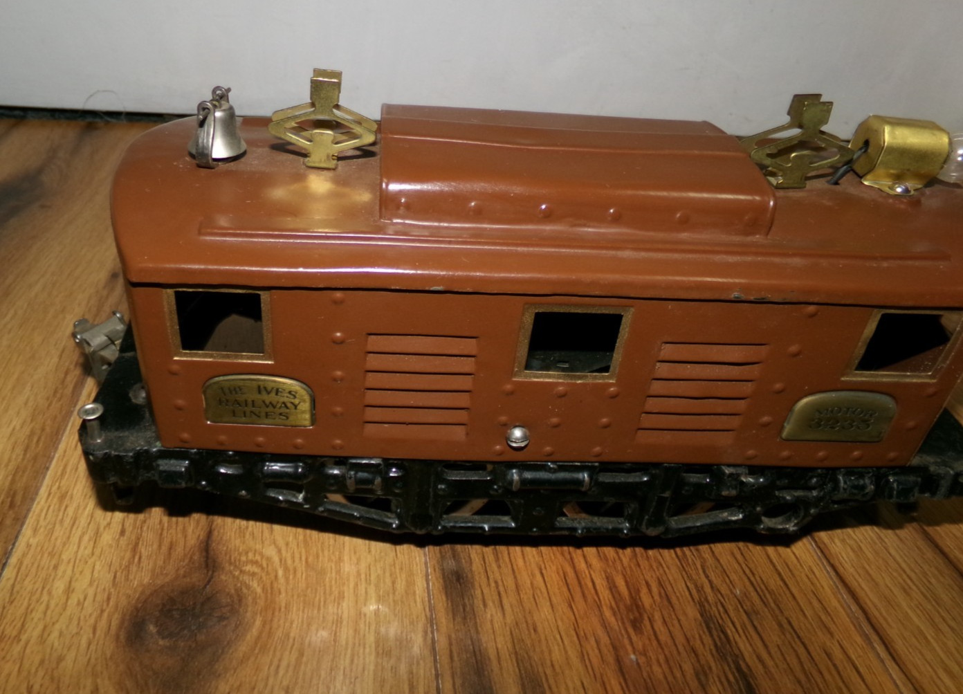 ***UNTESTED** Antique Ives #3235 Railway Line Electric Brown Loco Standard Train