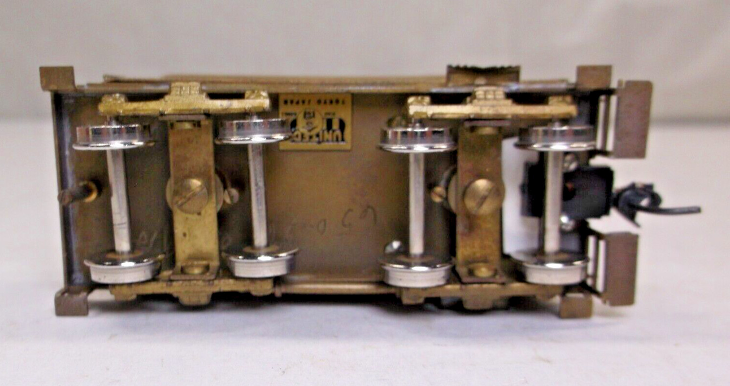 United brass HO Ma & Pa 2-8-0 steam engine in box (lot BB491)