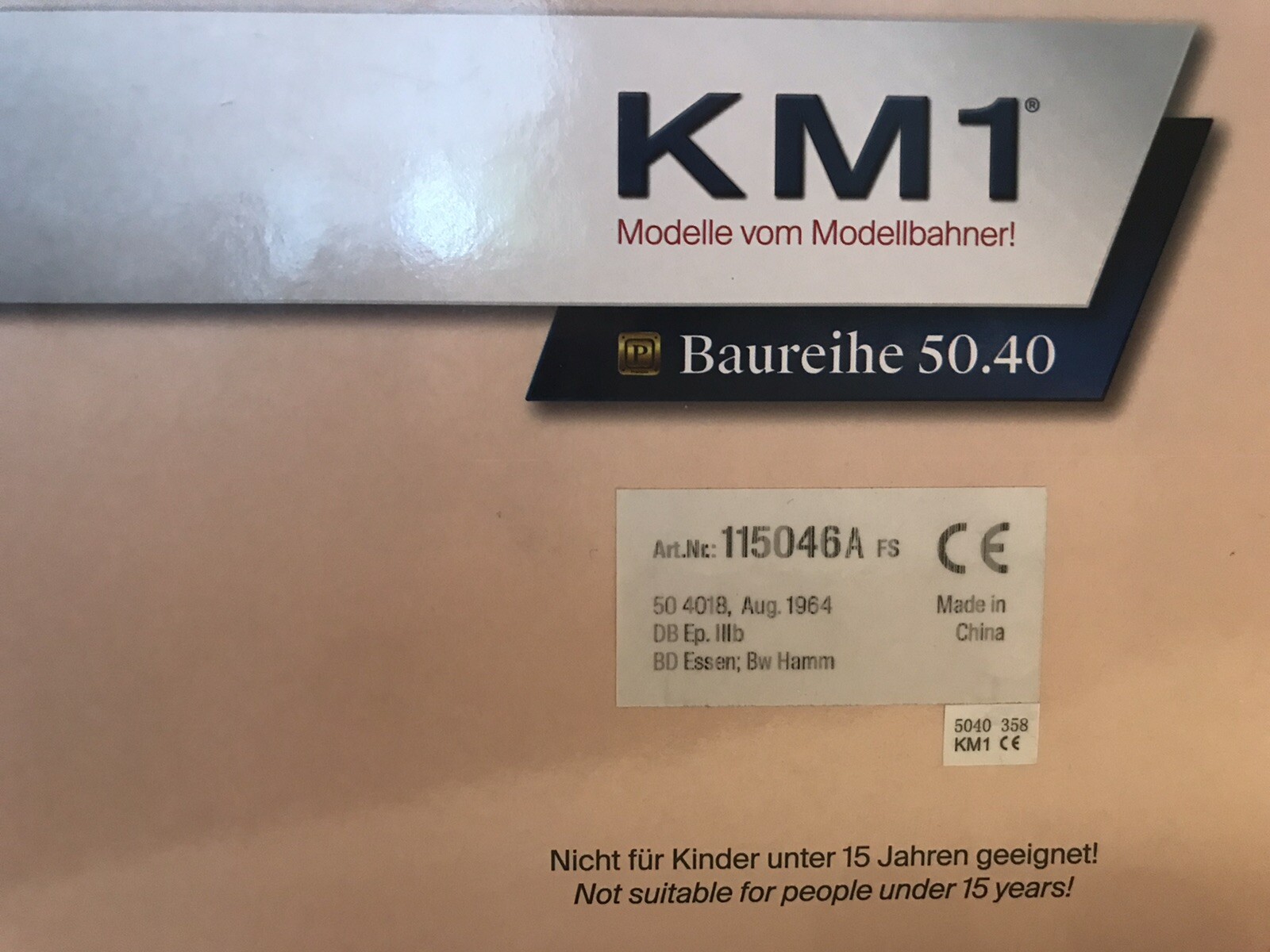 KM1 Gauge 1 Steam Franco Crosti Br 50.40 FS Brass Special Series Limited