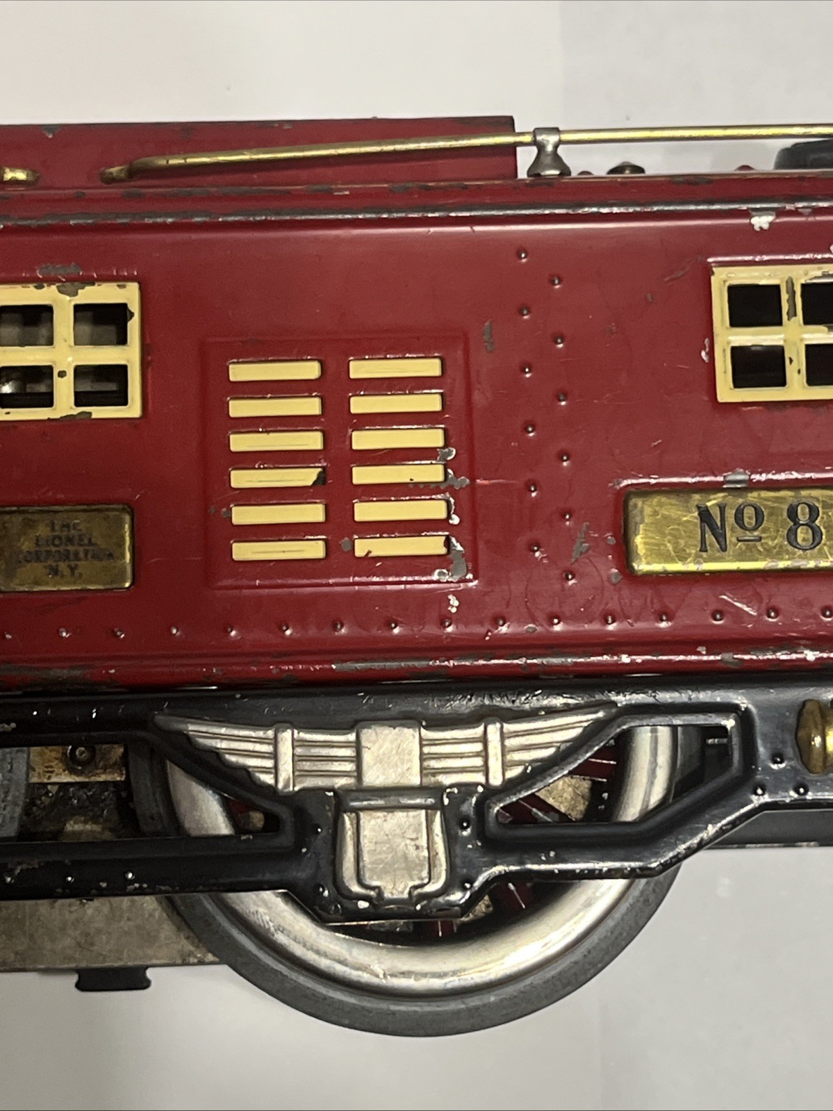 🔥 Antique Lionel Super Motor No. 8 Red Electric Engine Standard track