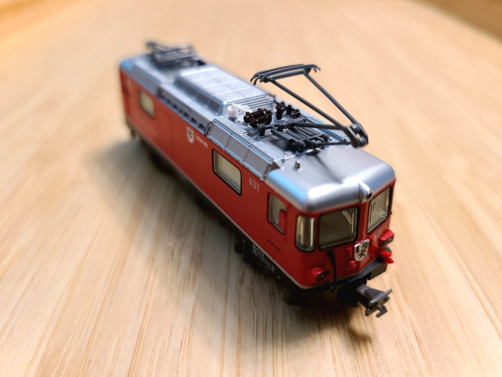 KATO 3102 N gauge RhB Ge4/4-II locomotive #631 “Untervaz” w/ TCS DCC!