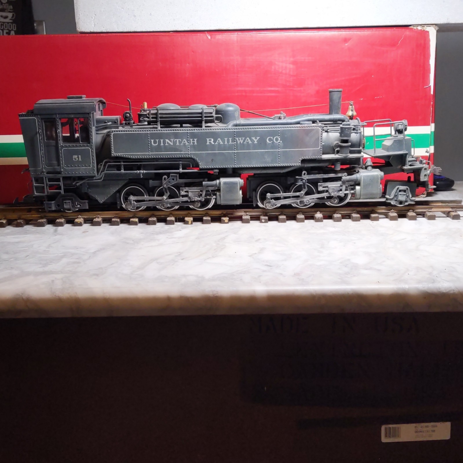 LGB Uintah Railway Co. Steam Locomotive No. 51 2-6-6-2 G Scale Light