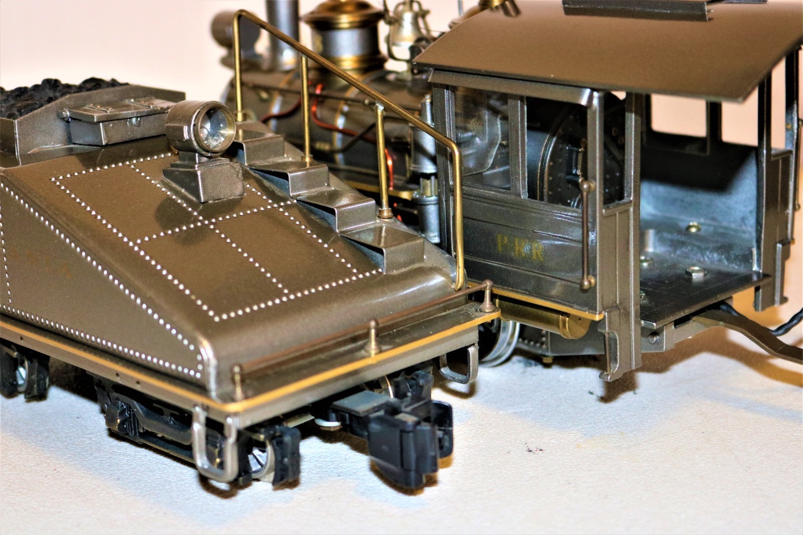 INCREDIBLE G scale Brass DELTON PENNSYLVANIA STAMPED STEEL GRAY 0-6-0 Ser #99