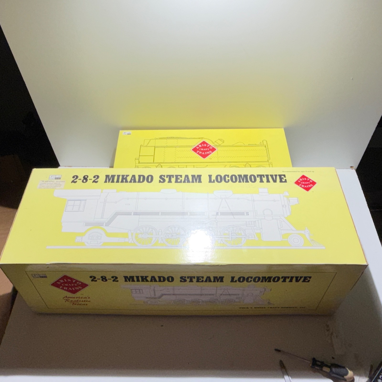 Aristocraft #21599 G Scale 2-8-2 Mikado Locomotive Unlettered Tested Runs Boxed