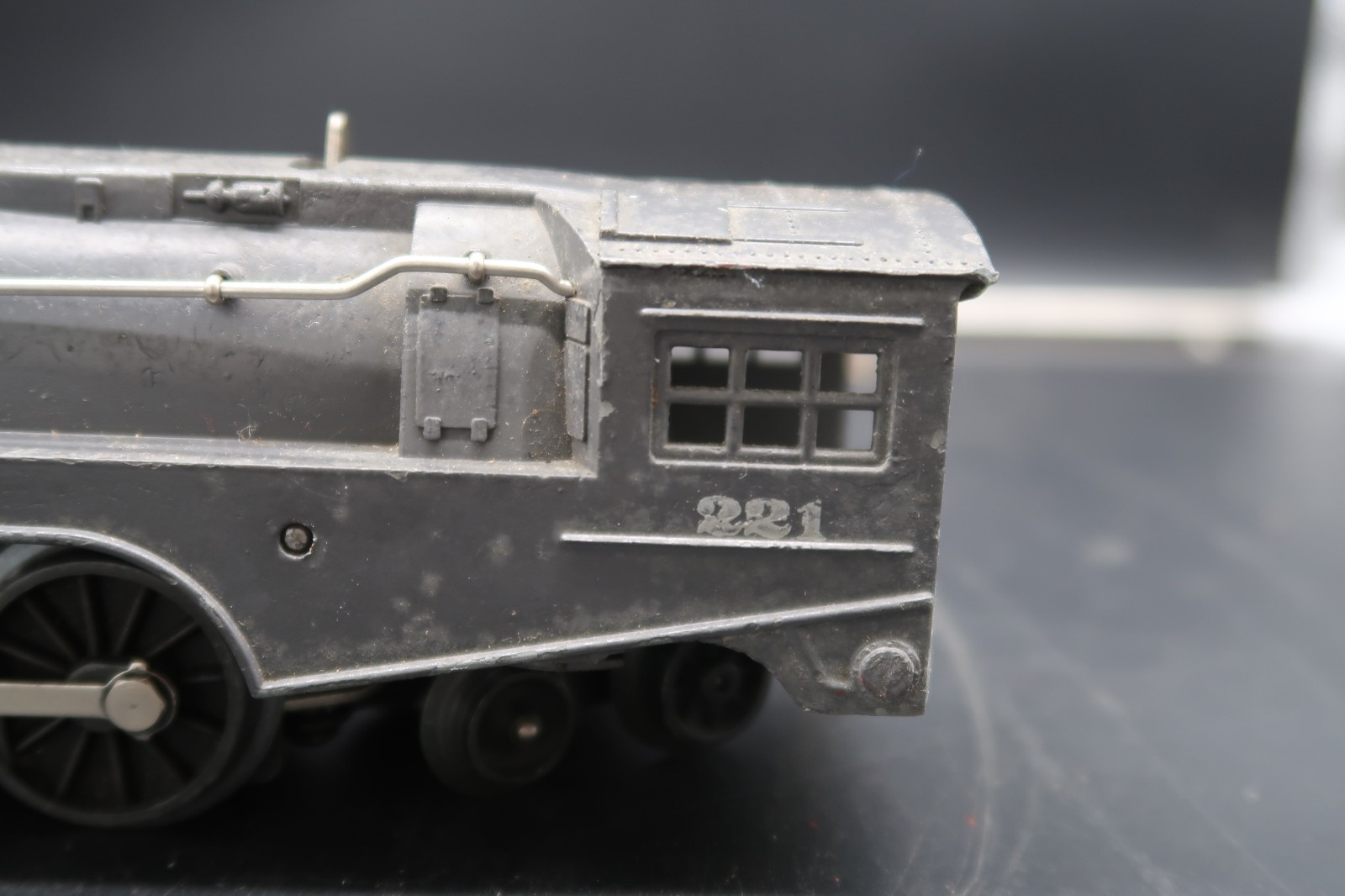 Vtg Lionel Steam Locomotive Engine Torpedo Gray 221 & 221T Orig Box Needs Repair