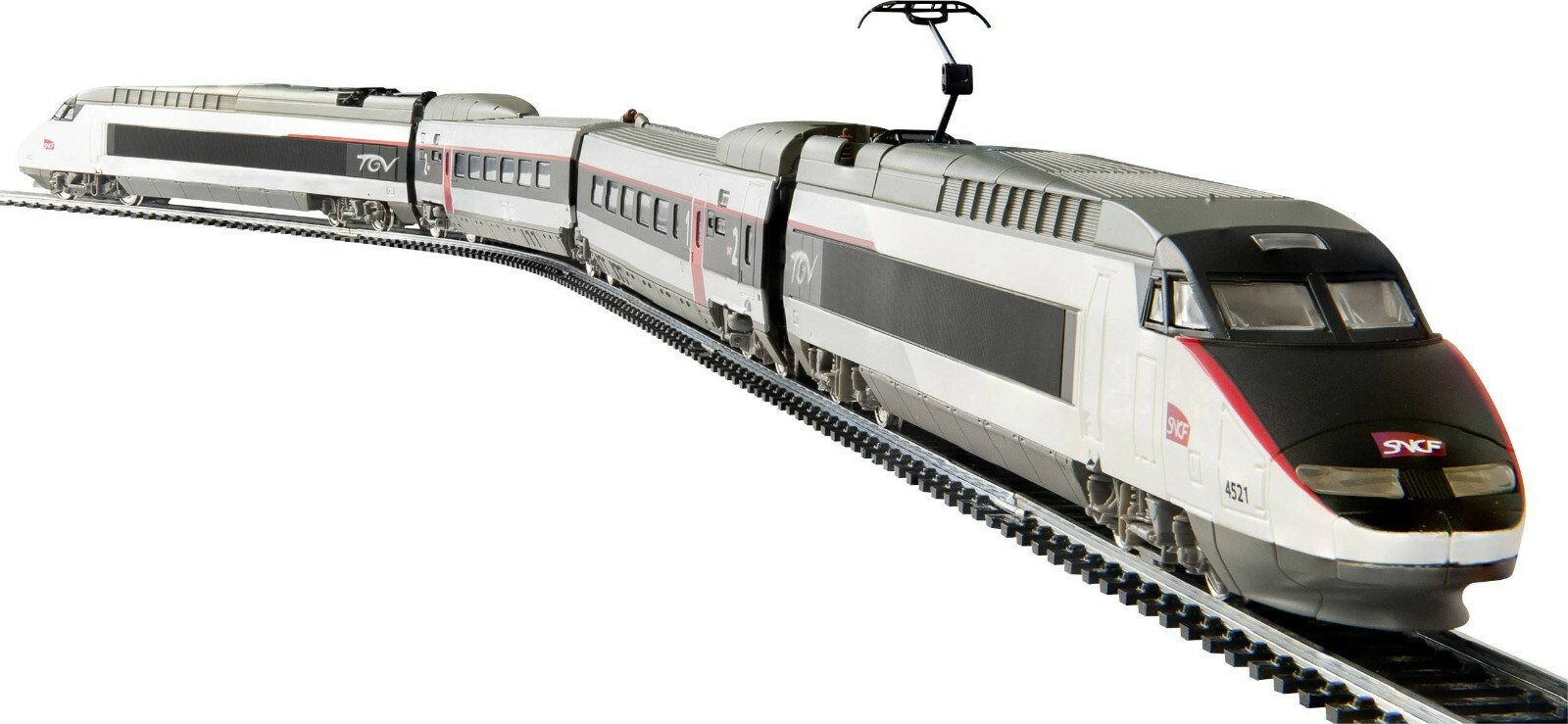 Mehano HO 1:87 TGV Tricourant Of The SNCF Pack Of 4 Items