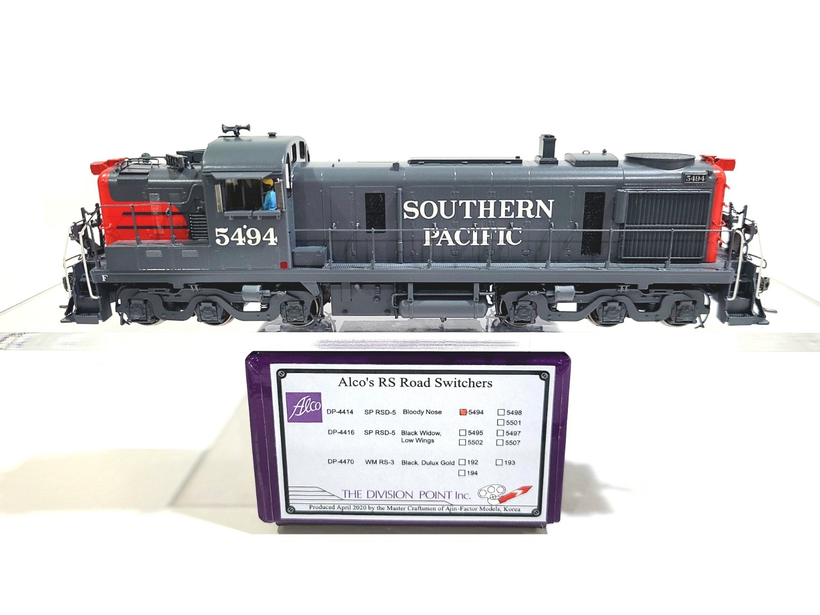 Division Point SP RSD-5 Southern Pacific Bloody Nose #5494 HO Brass #DP-4414 DCC