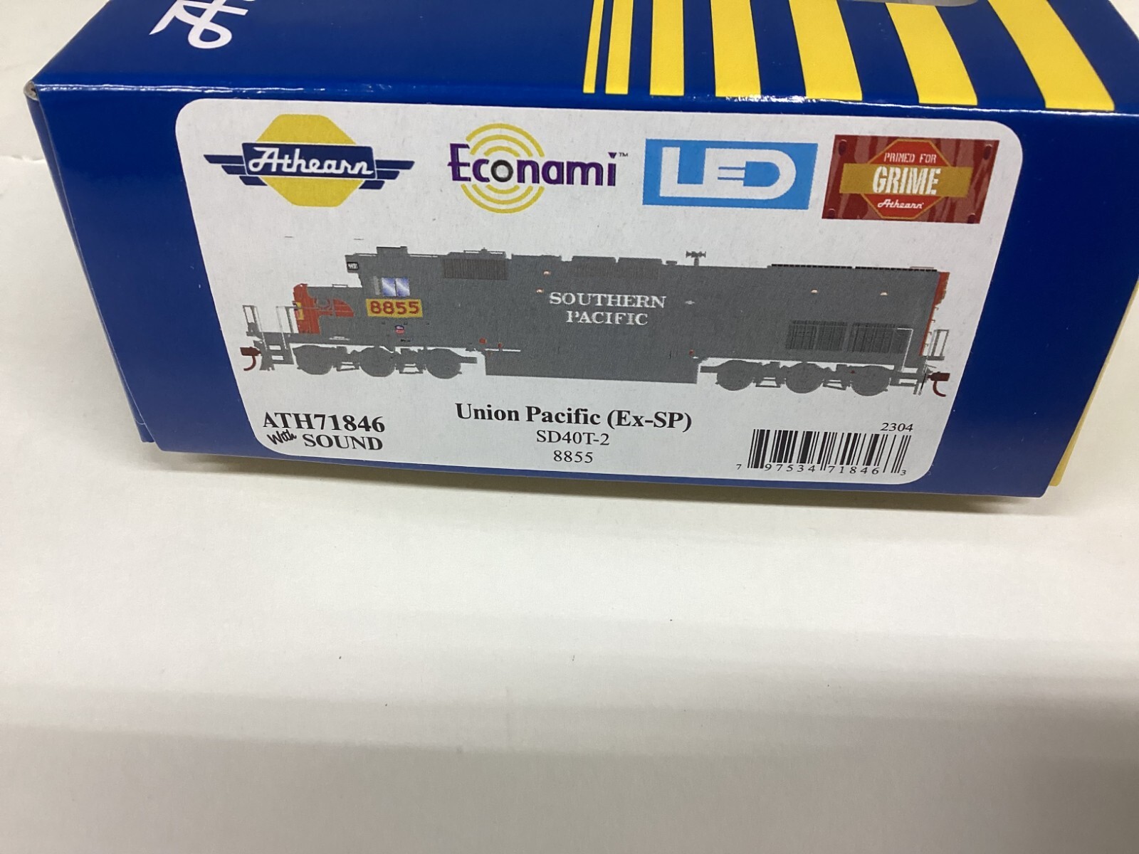 Athearn #71846 HO scale “UP (Ex SP)” SD40T-2 with DCC & SOUND Rd.8855