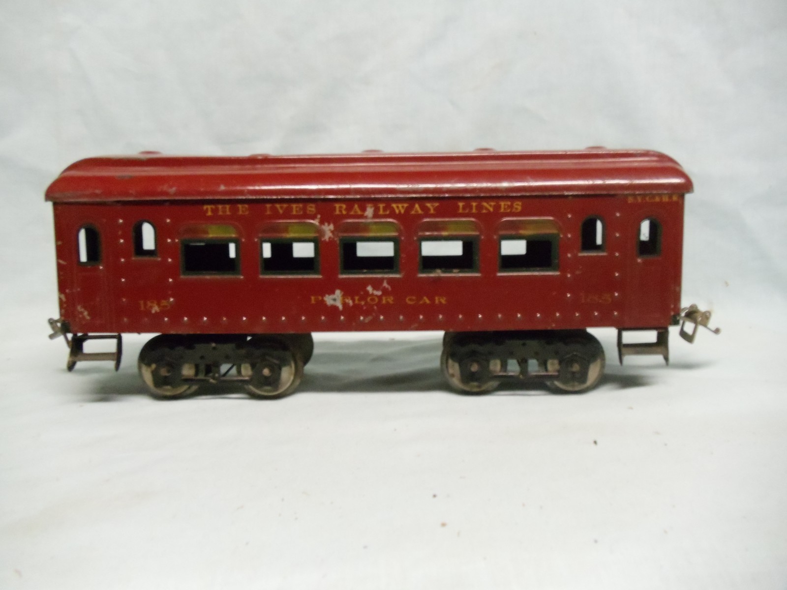 Ives prewar Wide ((Standard) gauge (4) pc. Passenger Set: 3241, 184, 185, 186
