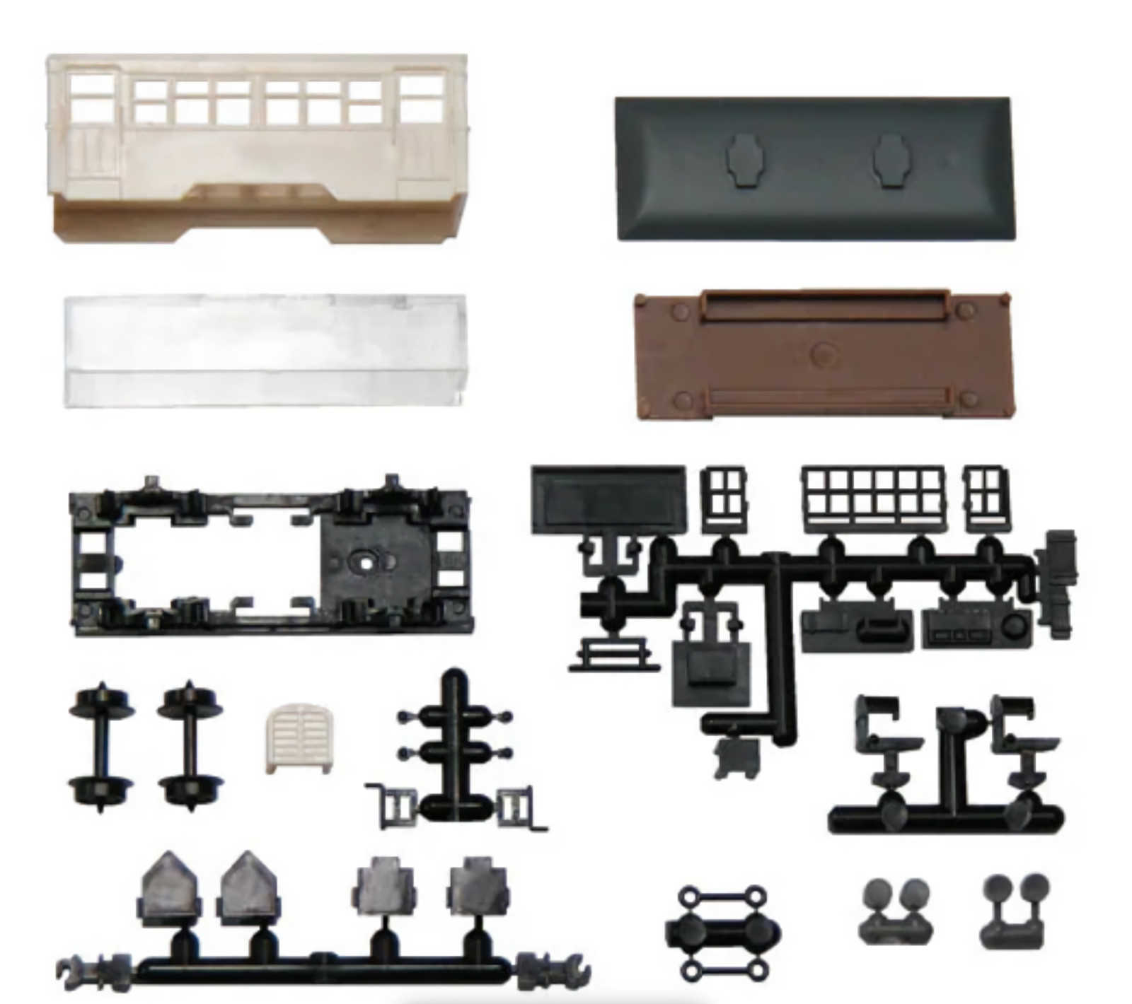 N Scale Tsugawa Freelance 2-Axle Railbus Kit w/Power Drive Chassis TGW Railcar