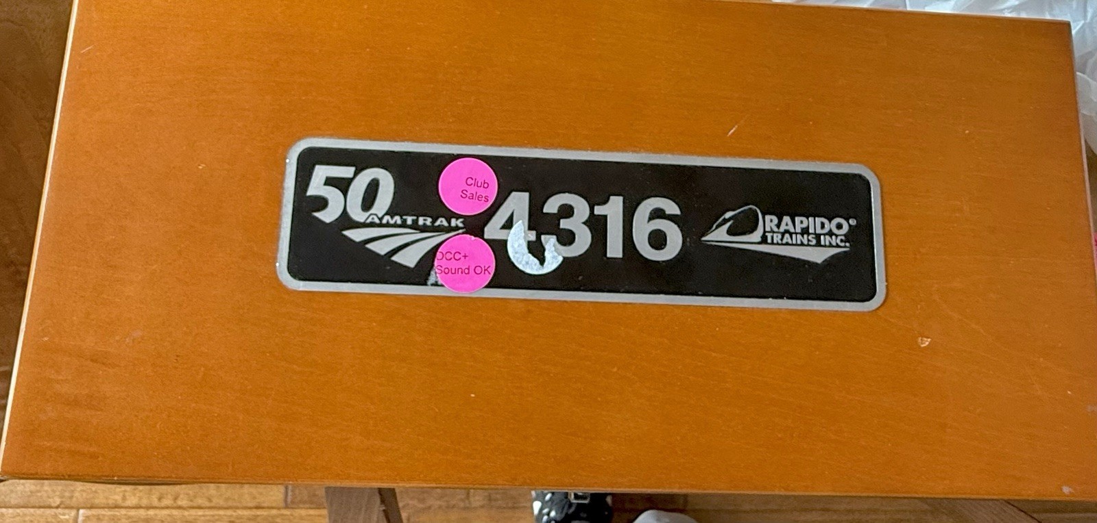 HO Scale Rapido Amtrak 50th Anniversary #4316 DC/DCC/Sound/LNIB
