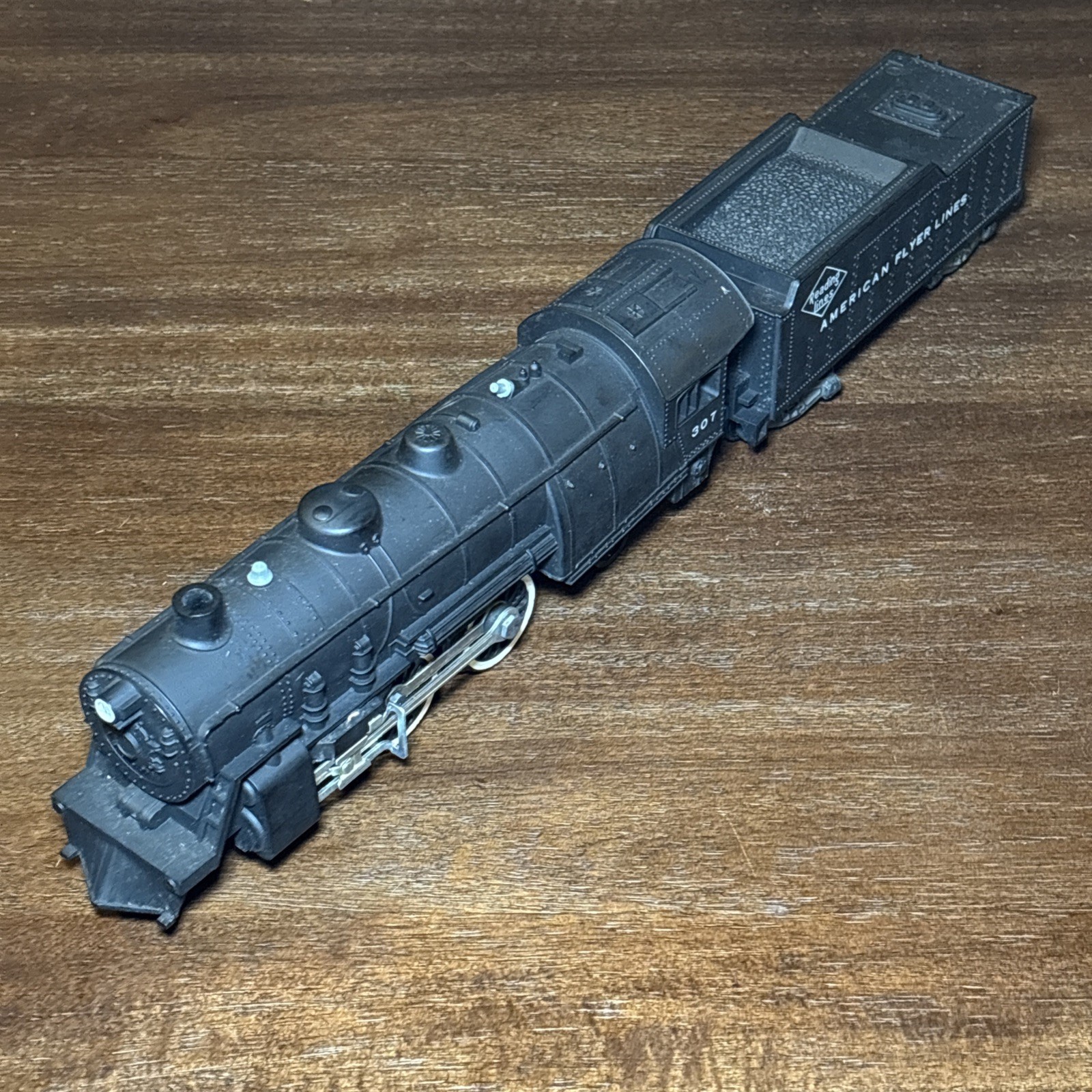 Vintage American Flyer 307 Reading Lines 4-4-2 Steam Locomotive Tender S Gauge