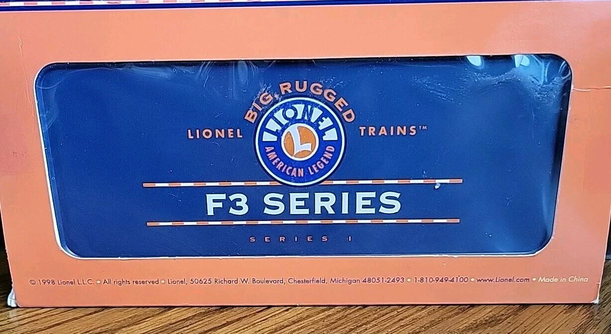 1998 LIONEL F3 SERIES New York Central 3502 1:120 SCALE DIECAST SERIES 1