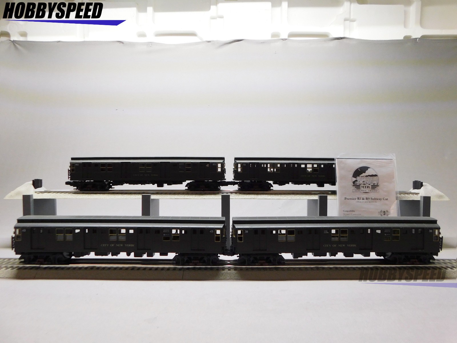 MTH PREMIER MTA R1 4-CAR SUBWAY SET W/PROTO 3 O GAUGE train nyc 20-21941-1 NEW