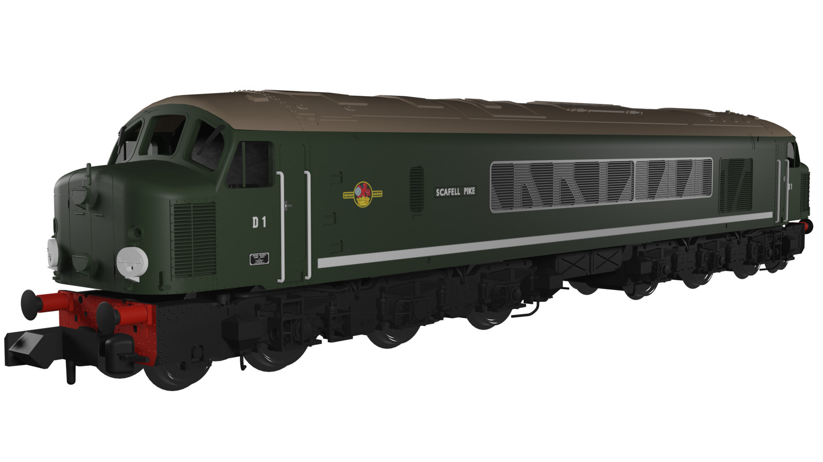 Rapido Trains 948001 N Gauge Class 44 – D1 “Scafell Pike” Plain BR Green