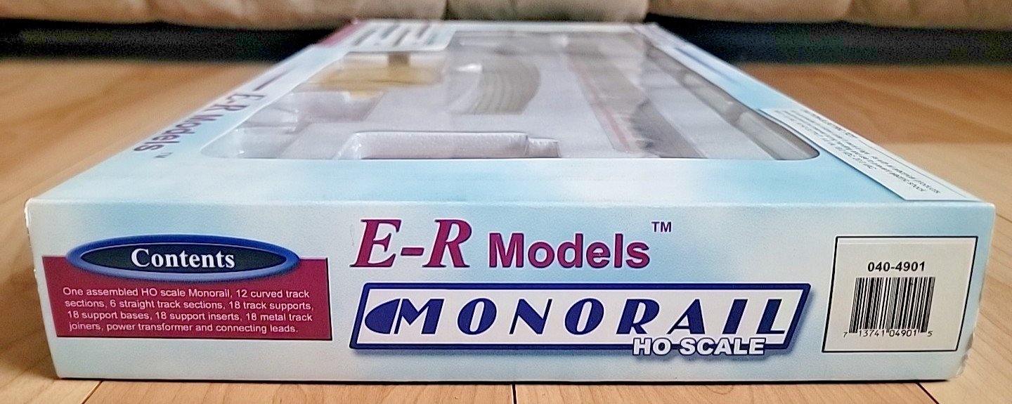 E-R Models Monorail RED Stripe #4901 HO Scale – Complete NEW READ