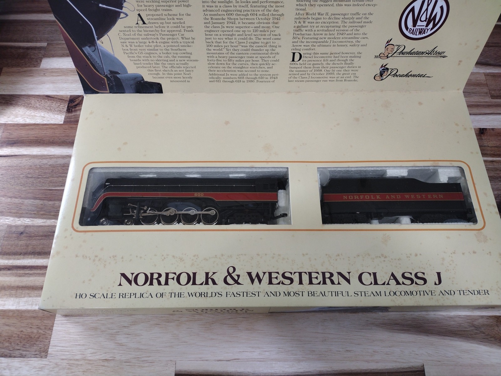 BACHMANN NORFOLK & WESTERN CLASS J 600 limited Edition HO Scale Original Box