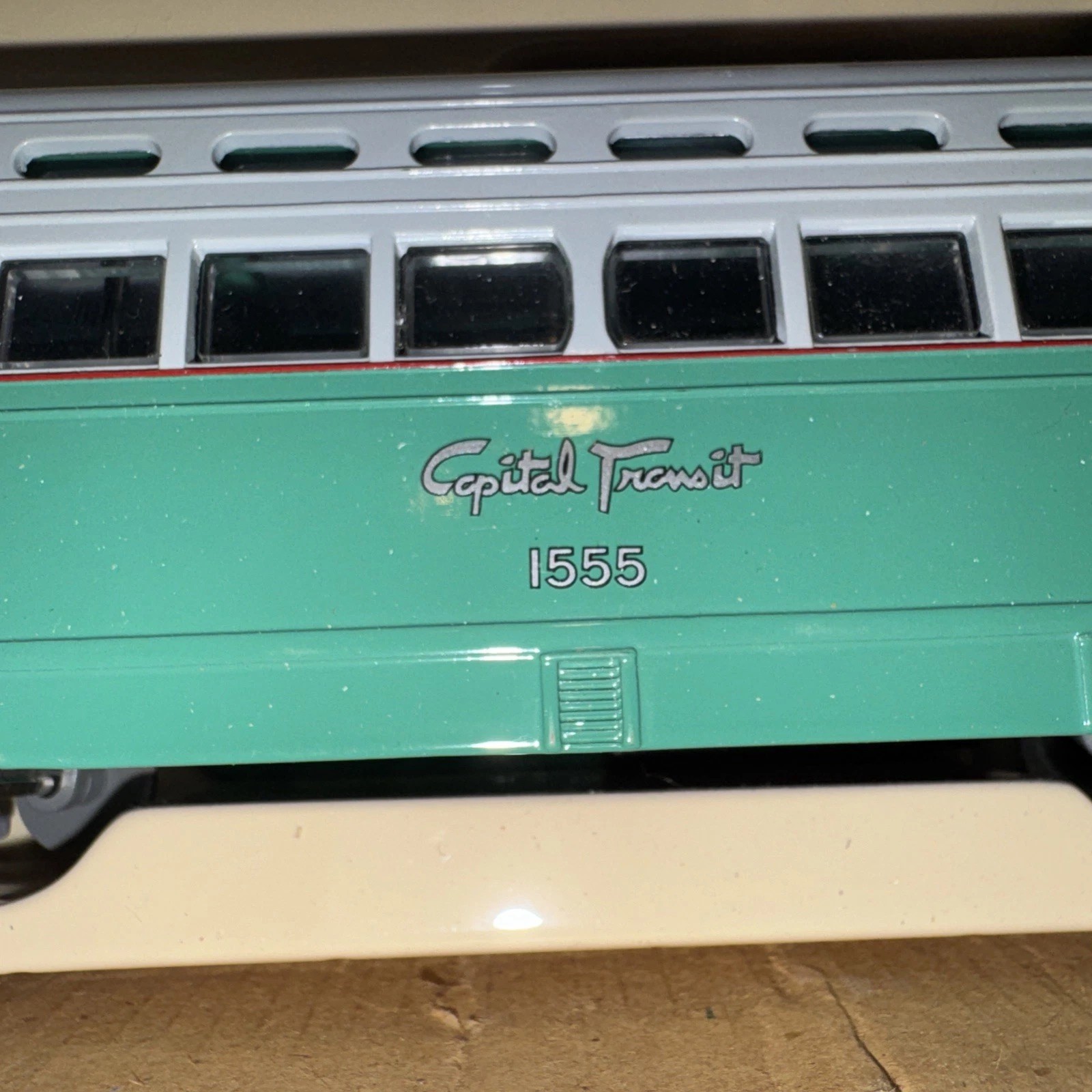 O Scale Corgi St. Louis PCC Unpowered DC Transit Cabin John/Glen Echo #1555