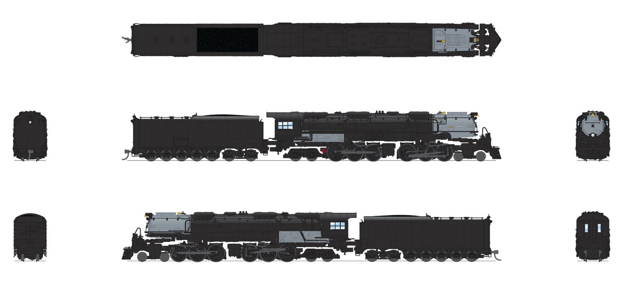 Broadway Limited ~ N Scale ~ Challenger 4-6-6-4 ~ DCC Sound ~ Unlettered ~ 6991
