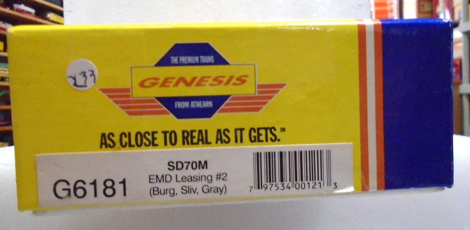 HO Genesis G6181 #2 SD70M EMD Leasing (Burg, Silv, Gray) NIB