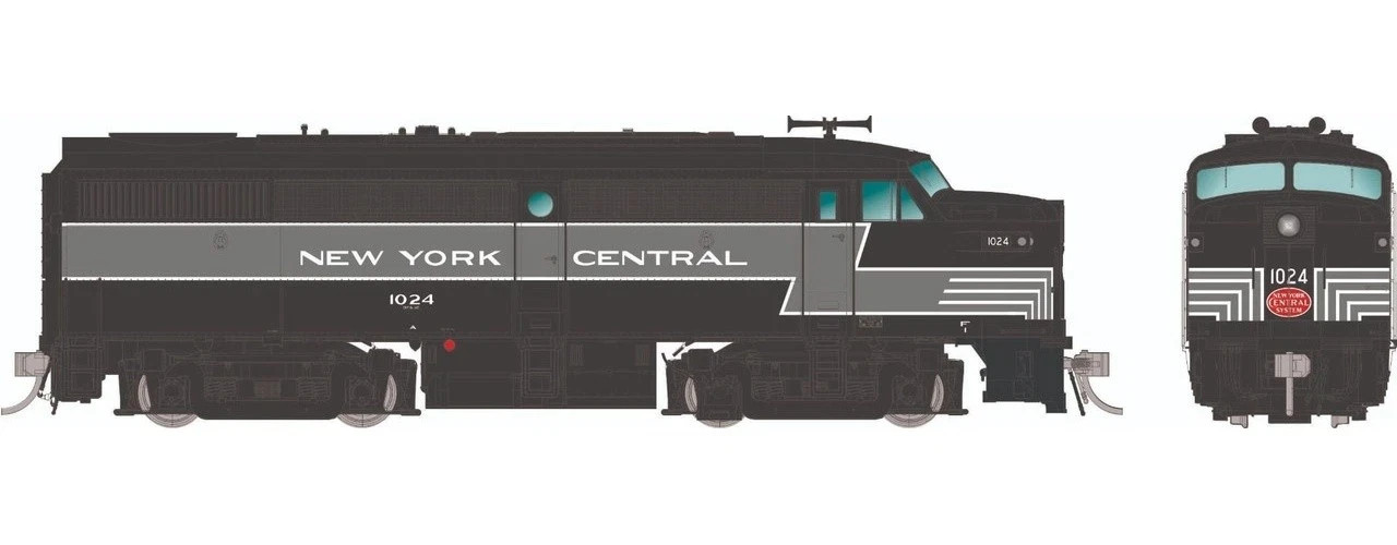 Rapido ~ HO Scale ~ Alco FA-1 ~ New York Central #1000 ~ DC/DCC/Sound ~ 037567
