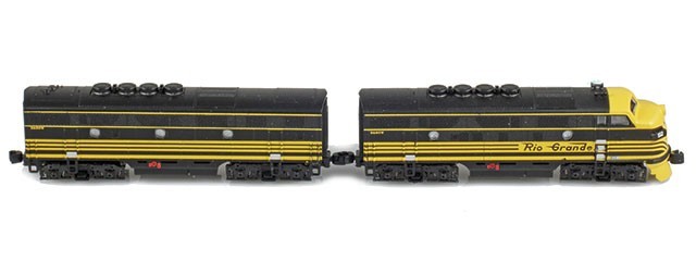 AZL 62909-2 D&RGW F3A 554A & F3B 554B F3 Phase II Locomotives Z Scale Z Gauge