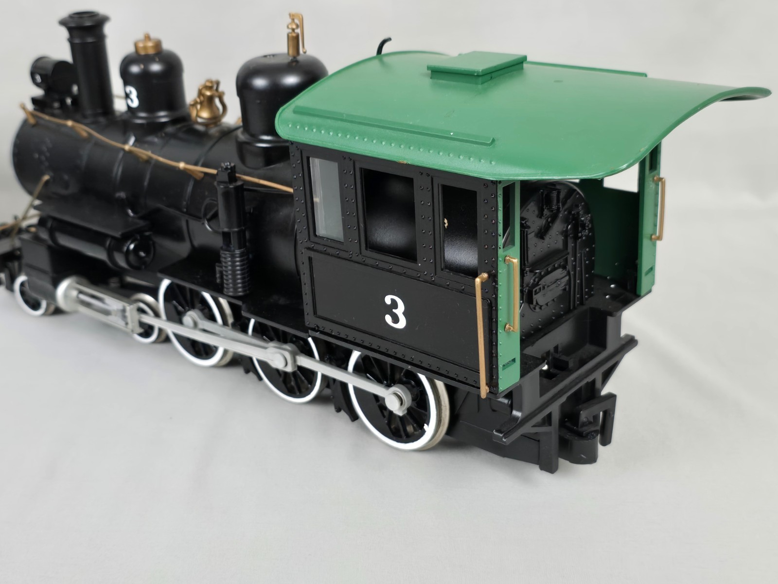 VINTAGE BACHMANN BIG HAULER G SCALE LOCOMOTIVE W/WOOD BURNING TENDER + BOX!