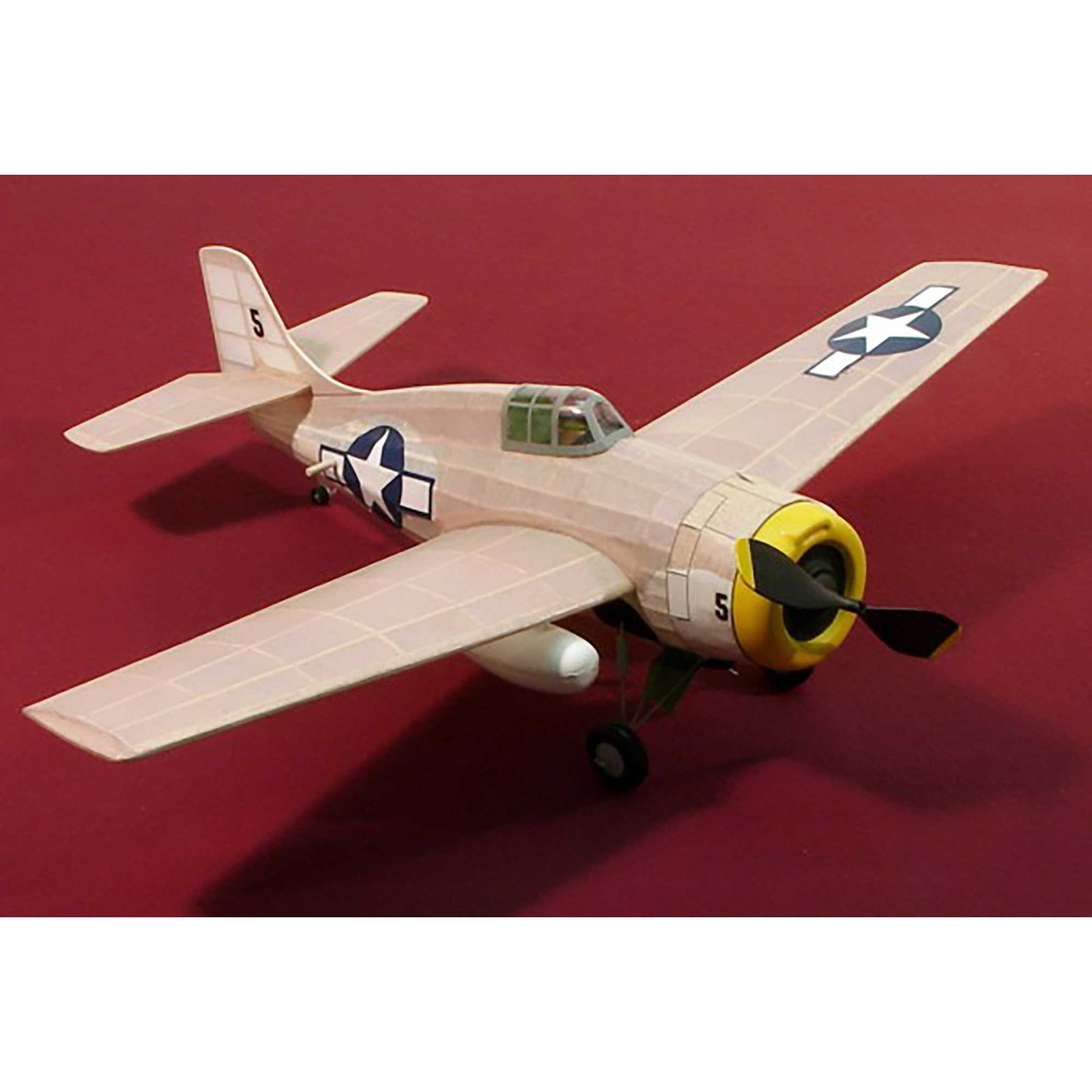 Dumas Products Inc. F 4F Wildcat17.5″ Rubber Power DUM207 Wooden Kits Airplane
