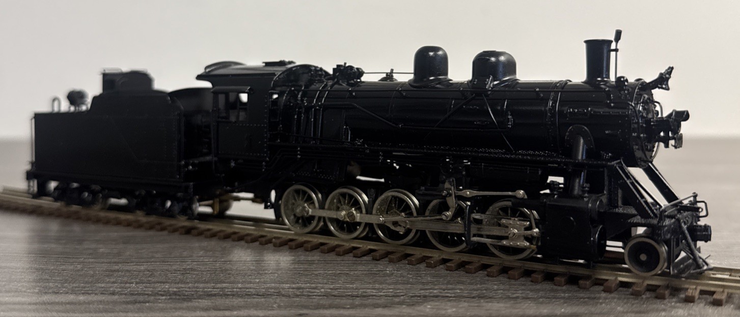 Pacific Fast Mail HO Brass Decapod FRISCO 2-10-0 Russian Painted Black & Tested!