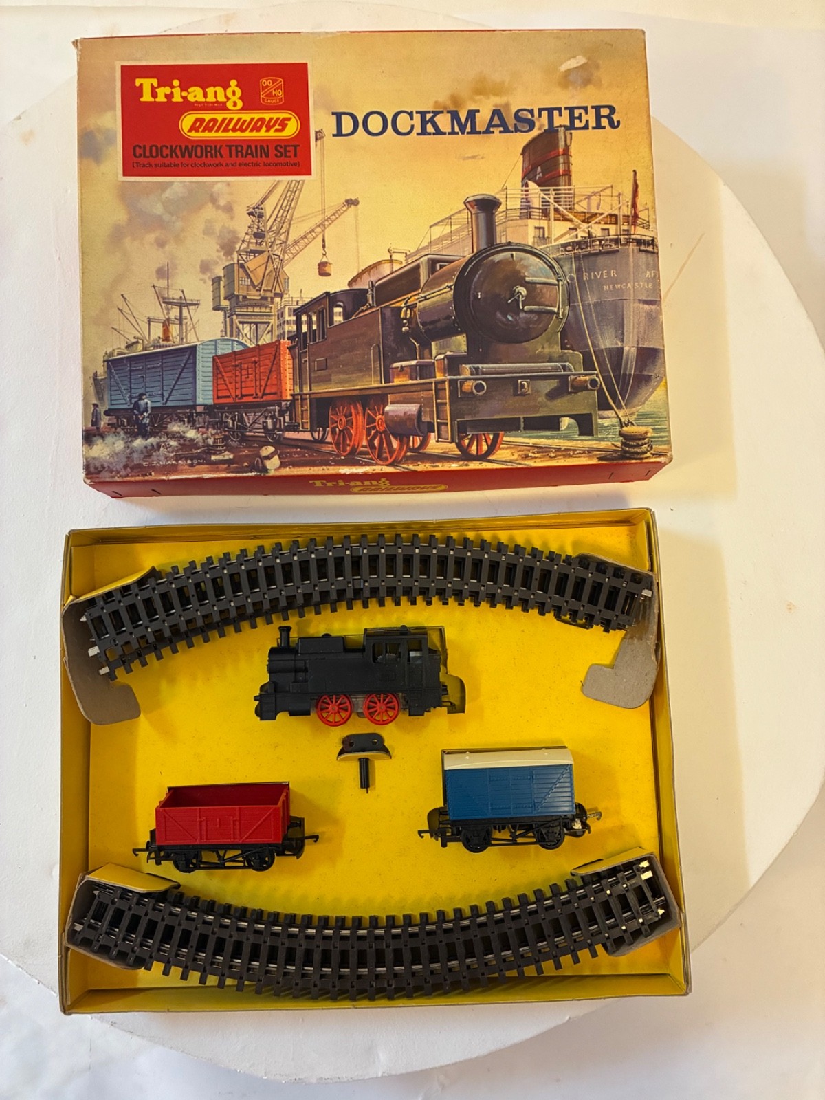 Collectible Tri-ang Railways Dockmaster RS.70 Train Set In Orig.Box look unused