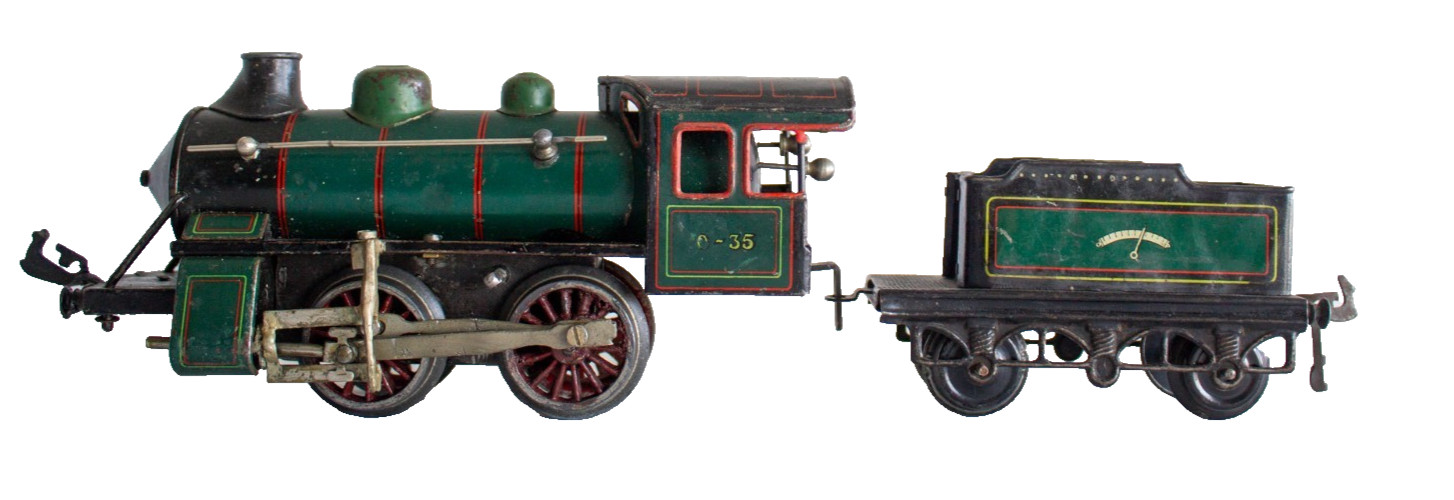 Vintage 1915-1920 Bing 0-Gauge 0-35 Clockwork Locomotive