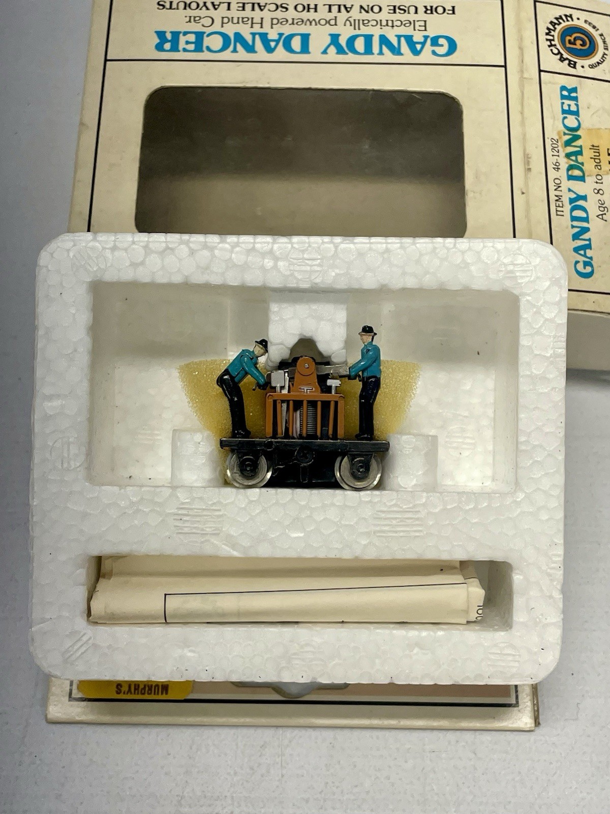 Bachmann 46202 HO Scale Gandy Dancer Powered Handcar