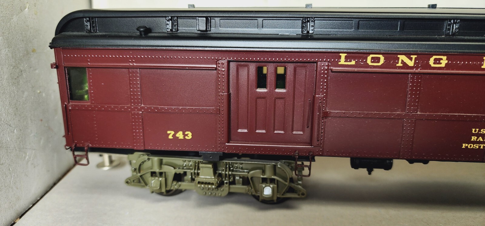 3RD RAIL – SUNSET MODELS O Long Island RR P54 COMMUTER CAR 743 BM62 BAGGAGE CAR