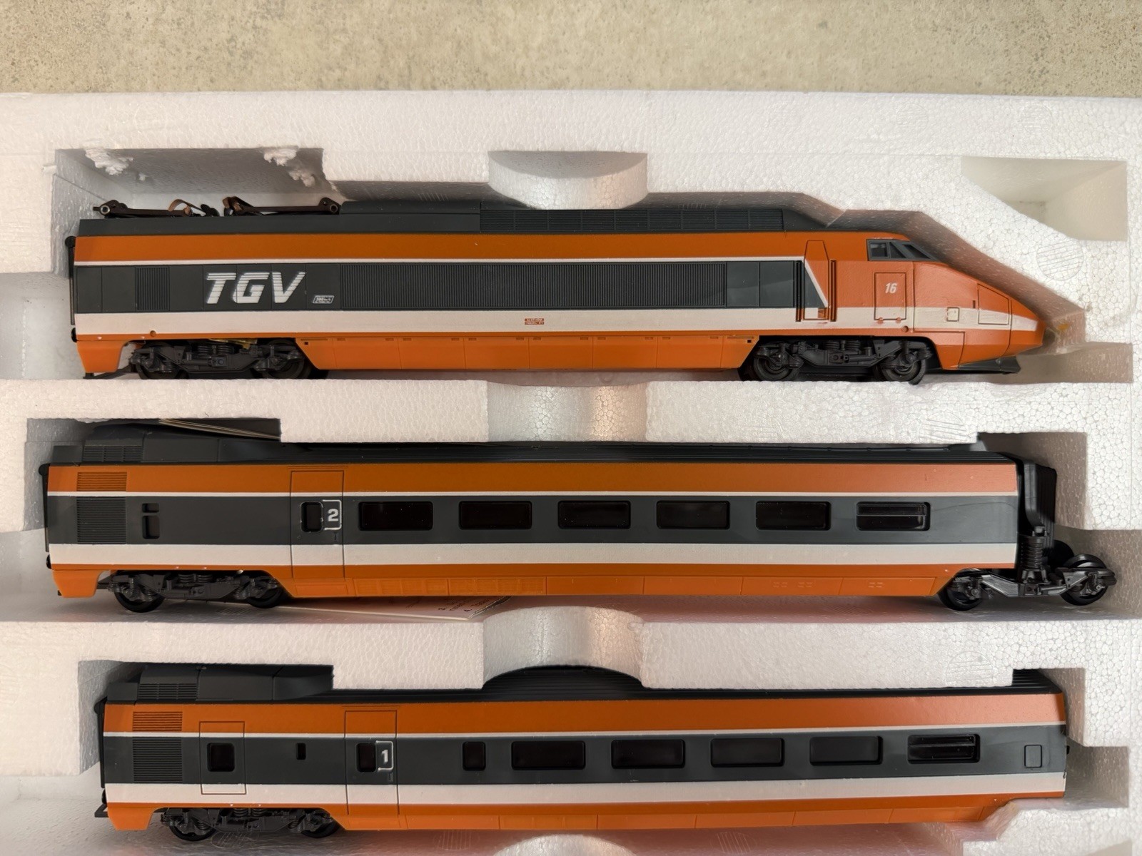 Vintage Lima Golden Series HO Scale TGV Electric High Speed 4 Train Set w/ Box